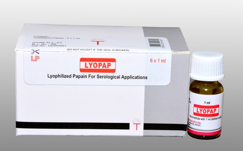 Lyopap - Lyophilized papain enzyme for serological applications