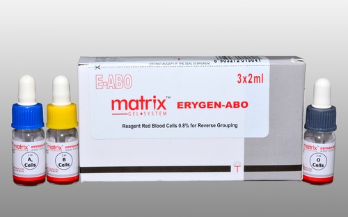 Matrix Erygen ABO - 0.8% reagent red blood cells for reverse grouping on Matrix™ Gel Cards