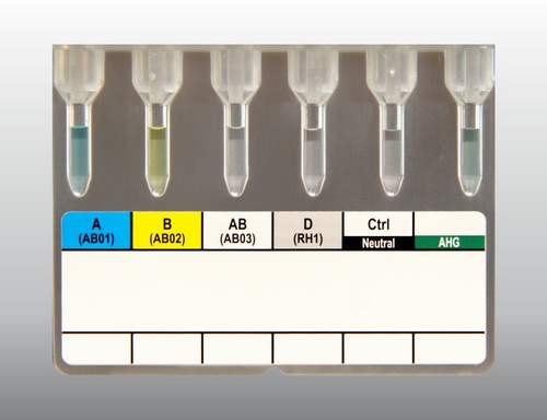 Matrix  ABO/Rho(D)/AHG Neonate Group Card