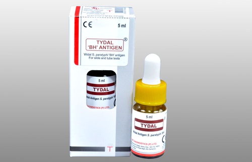 Tydal BH - Ready to use Colour Coded WIDAL antigen set for slide and tube tests
