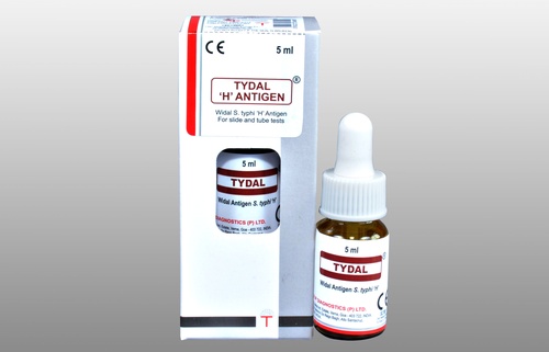 Tydal H - Ready to use Colour Coded WIDAL antigen set for slide and tube tests