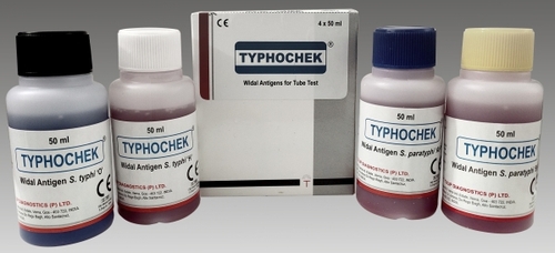 Typhochek - Ready to use WIDAL antigen set for tube test