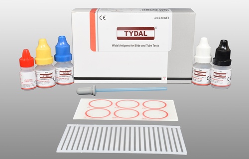Tydal - Ready to use Colour Coded WIDAL antigen set for slide and tube tests